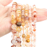 Red Carnelian Agates Stone Beads Round Spacer for DIY Jewelry Making 6/8/10MM