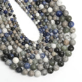 Natural Stone Beads Round Loose Bead DIY Bracelets Spacer Bead 4mm 6mm 8mm 10mm