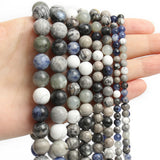 Natural Stone Beads Round Loose Bead DIY Bracelets Spacer Bead 4mm 6mm 8mm 10mm