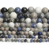 Natural Stone Beads Round Loose Bead DIY Bracelets Spacer Bead 4mm 6mm 8mm 10mm