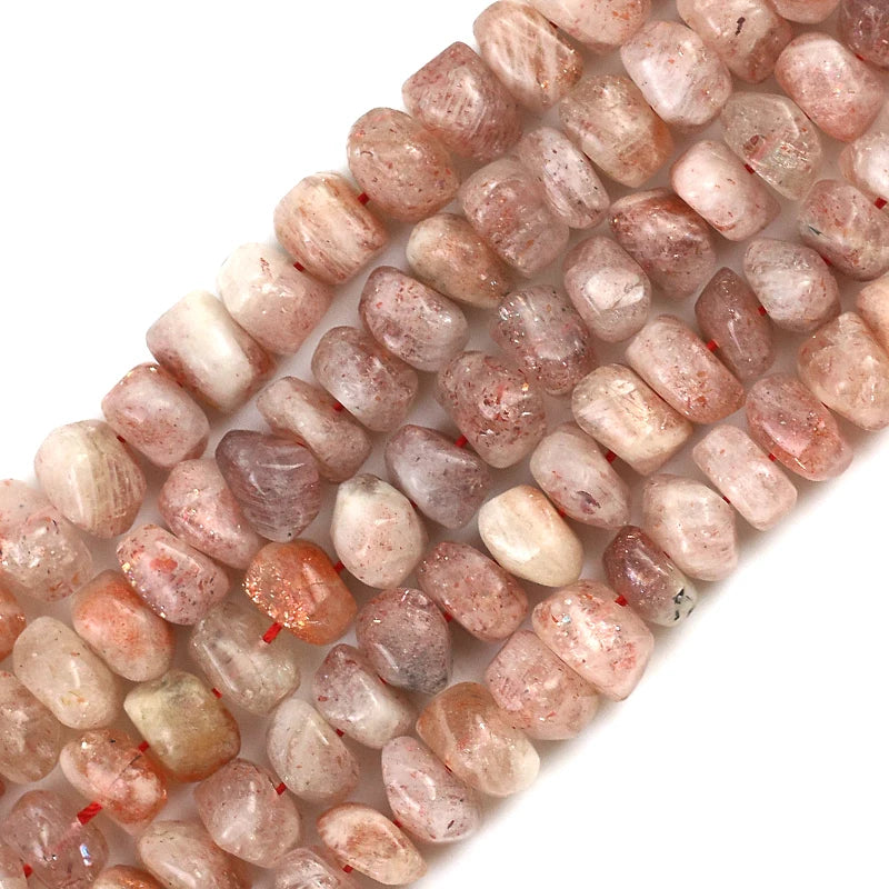 Natural Stone Oblate Cut Spacer Beads for Jewelry Making DIY
