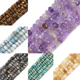 Natural Stone Oblate Cut Spacer Beads for Jewelry Making DIY