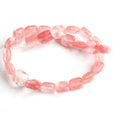Square Faceted Cherry Quartz Opal Gemstone Beads 8*8mm