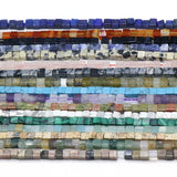 Square Shape Mix Natural Stone Beads for Jewelry Making DIY