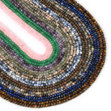 Tiny Turquoise Apatite Faceted Rondelle Spacer Waist Bead 15''