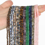 Tiny Turquoise Apatite Faceted Rondelle Spacer Waist Bead 15''