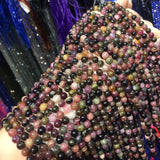 Tourmaline Natural Stone Beads 3-10mm Loose Beads for Jewelry Making