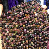 Tourmaline Natural Stone Beads 3-10mm Loose Beads for Jewelry Making