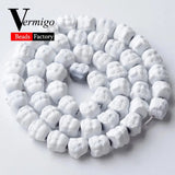 8mm Buddha Head Hematite Beads for Jewelry Making 15''Strand
