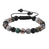 Stone Beads Woven Bracelet Charm Bangle Preppy Rings