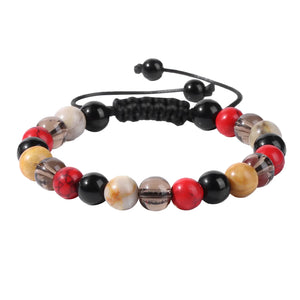 Stone Beads Woven Bracelet Charm Bangle Preppy Rings
