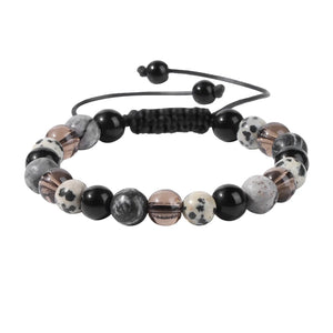 Stone Beads Woven Bracelet Charm Bangle Preppy Rings