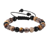 Stone Beads Woven Bracelet Charm Bangle Preppy Rings