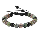 Stone Beads Woven Bracelet Charm Bangle Preppy Rings