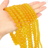 Yellow Chalcedony Round Beads for DIY Jewelry Making