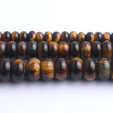 Yellow Tiger Eye Stone Rondelle Beads 15.5inches 6/8/10mm Spacer Beads