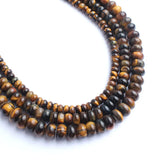 Yellow Tiger Eye Stone Rondelle Beads 15.5inches 6/8/10mm Spacer Beads