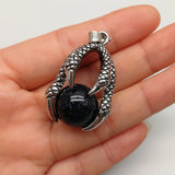 16mm Sand Round Ball Dragon Claw Wrap Pendants - Set of 12
