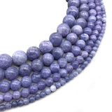 Natural Stone Beads Amethysts Purple Crystal Round Loose Beads Bracelet