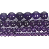 Amethyst Round Natural Stone Beads 6/8/10mm
