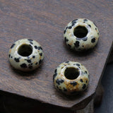 Natural Stone Abacus Shape Loose Bead for DIY Jewelry 7x14mm