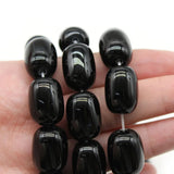 Natural Stone Agates Beads Drum Barrel Shape Loose Spacer Beads