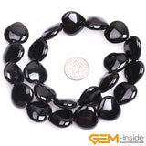 Natural Stone Agates Heart Bead 15 inch Strand DIY Jewelry Making 12-18mm