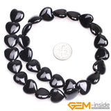 Natural Stone Agates Heart Bead 15 inch Strand DIY Jewelry Making 12-18mm