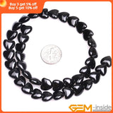 Natural Stone Agates Heart Bead 15 inch Strand DIY Jewelry Making 12-18mm