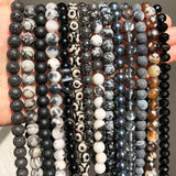 Natural Stone Agates Hematite Cat Eye Labradorite Jaspers Loose Beads