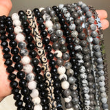 Natural Stone Agates Hematite Cat Eye Labradorite Jaspers Loose Beads