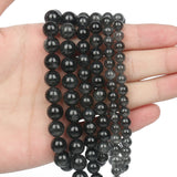 Natural Stone Biotite Round Beads 6 8 10mm 15' DIY Jewelry Making