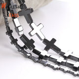 Cross Hematite Beads for Jewelry Making 6x8mm/8x10mm/10x14mm/14x17mm