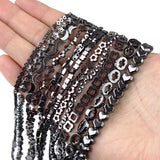 Hematite Loose Beads Moon Heart Shape Gallstone Bead Jewelry Making