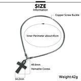 Hematite Circle Pendant Necklace 18" Fashion Women Choker Chain Jewelry