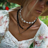 Natural Stone Quartz Crystal Beaded Necklace Faceted Spinel Choker Chain