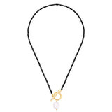 Natural Stone Quartz Crystal Beaded Necklace Faceted Spinel Choker Chain