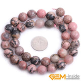 Rhodonite Frosted Round Faceted Beads 15 inch Strand DIY Loose Beads 6mm 8mm