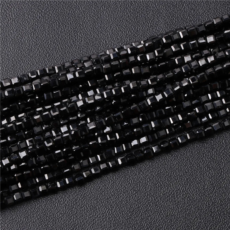 Small 2-3mm Faceted Square Spinel Beads for Jewelry Making