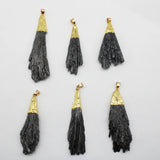 Tourmaline Pendant Irregular Shape for Diy Necklace Earrings