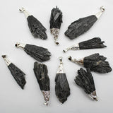 Tourmaline Pendant Irregular Shape for Diy Necklace Earrings