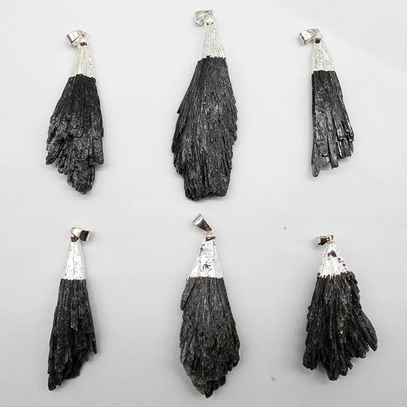 Tourmaline Pendant Irregular Shape for Diy Necklace Earrings