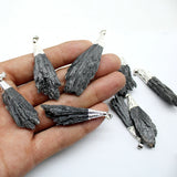 Tourmaline Pendant Irregular Shape for Diy Necklace Earrings