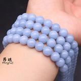 Natural Stone Angelite Anhydrite Celestite Beads 6 8 10mm Pick Size