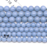 Natural Stone Angelite Anhydrite Celestite Beads 6 8 10mm Pick Size