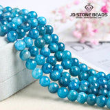 Apatite Beads Round Loose Spacer Gem Bead for Jewelry Making