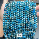 Apatite Beads Round Loose Spacer Gem Bead for Jewelry Making