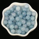 Aquamarines Round Loose DIY Beads for Jewelry Making Christmas Gift