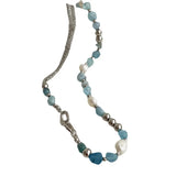 Stone Crystal Necklace Freshwater Pearl Clavicle Chain Women