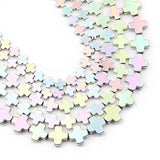 Natural Stone Cross Hematite Spacer 6/8/10mm Loose Beads